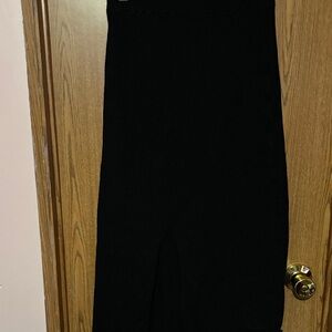 Free People Elegant Black Pencil Skirt